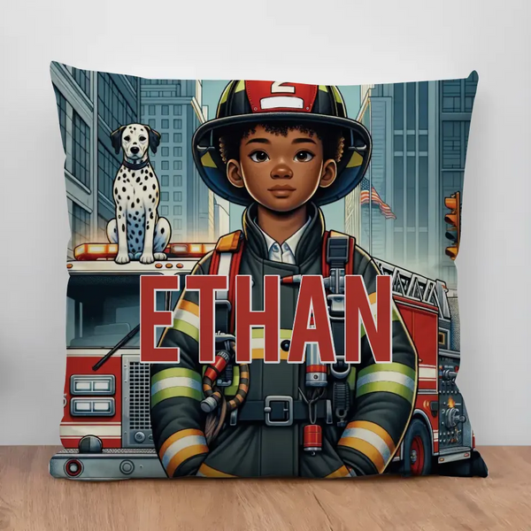 Hero Firefighter Personalized/Custom Pillow with Insert