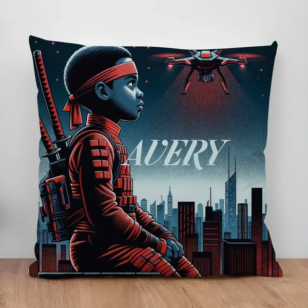 Ninja Prince Personalized/Custom Pillow with Insert