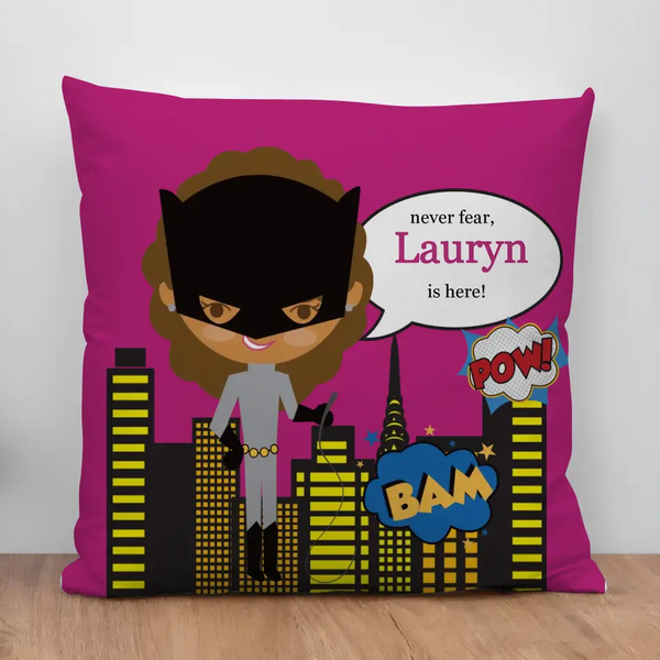 Never Fear Personalized Plush Pillow with Insert