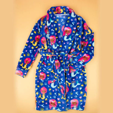 Mermaid Magic Kids Fleece Robe - Izzy & Liv