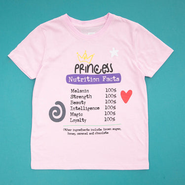 Princess Nutritional Facts Youth T-Shirt - Izzy & Liv