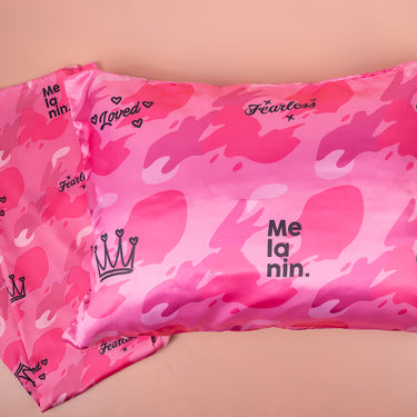 Pretty in Camo Satin Pillowcase + Scarf Set