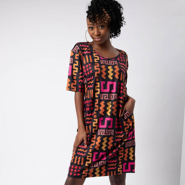 She Is Culture Drop Shoulder Pocket Dress - Izzy & Liv