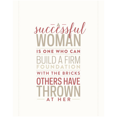 A Sucessful Woman Canvas Poster Print