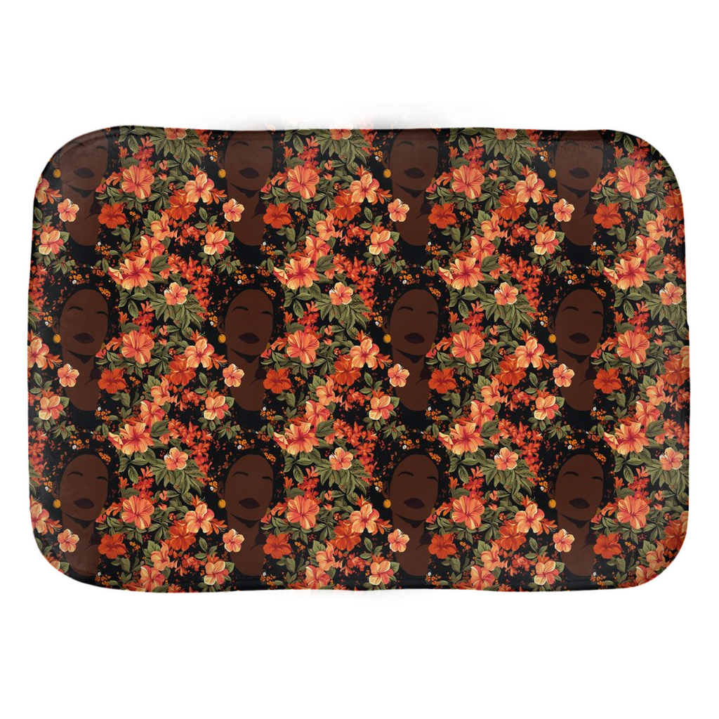Her Soul in Bloom Bath Mat