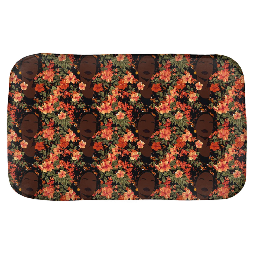 Her Soul in Bloom Bath Mat