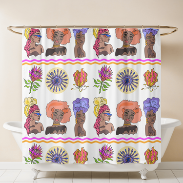 Issa Young Queen Thang Shower Curtain