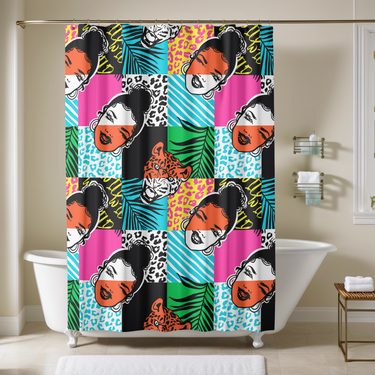 Black Girl Fierce Shower Curtain