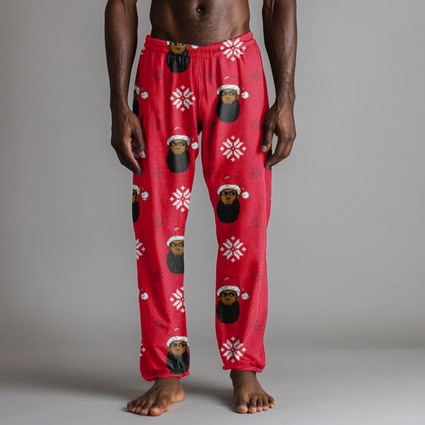 Solid red pajama pants store