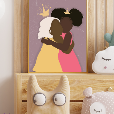 Little Princess Besties Canvas Print