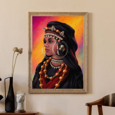 Amazigh Woman Canvas Wall Art Print