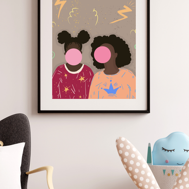 Bubble Gum Besties Canvas Print