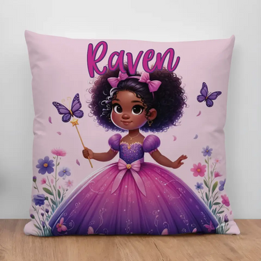 Butterfly Princess Personalized/Custom Pillow with Insert