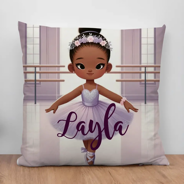 Ballerina Girl Personalized/Custom Pillow with Insert