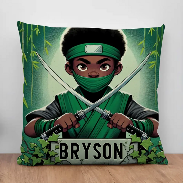 Ninja Warrior  Personalized Pillow w/Insert