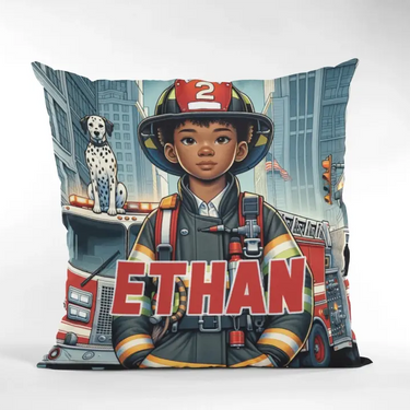 Lil Firefighter  Personalized Pillow w/Insert