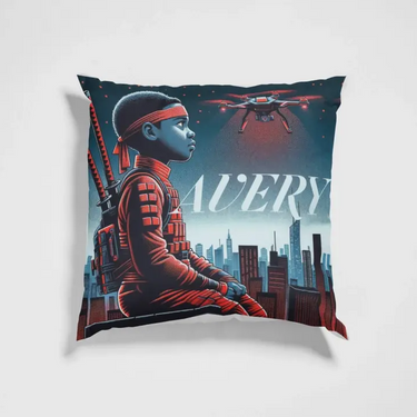 Ninja Prince  Personalized Pillow w/Insert