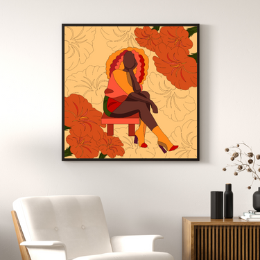 Fall In Love With Self Canvas Wall Art Print