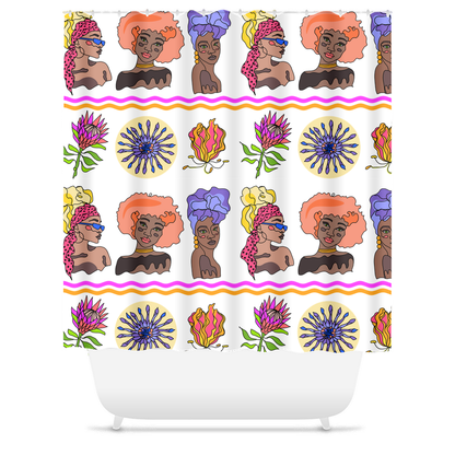 Issa Young Queen Thang Shower Curtain