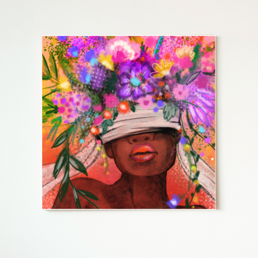 Goddess In Bloom Canvas Wall Art Print