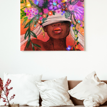 Goddess In Bloom Canvas Wall Art Print