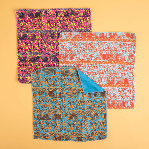 Tribal Fusion Microfiber Dish/Tea Towels Set of 3