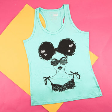 Carefree Black Girl Tank Top - Izzy & Liv