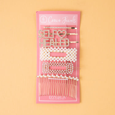 Healed + Self♡ Embellished Hair Pin Set of 6 - Izzy & Liv