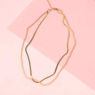 Two-Layer Snake Chain Necklace \