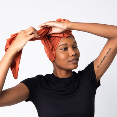 Sepia Rust Milk Silk Versatile Headwrap - Izzy & Liv
