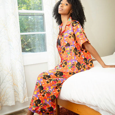 Blossom Beauty (Red) Pajama Set