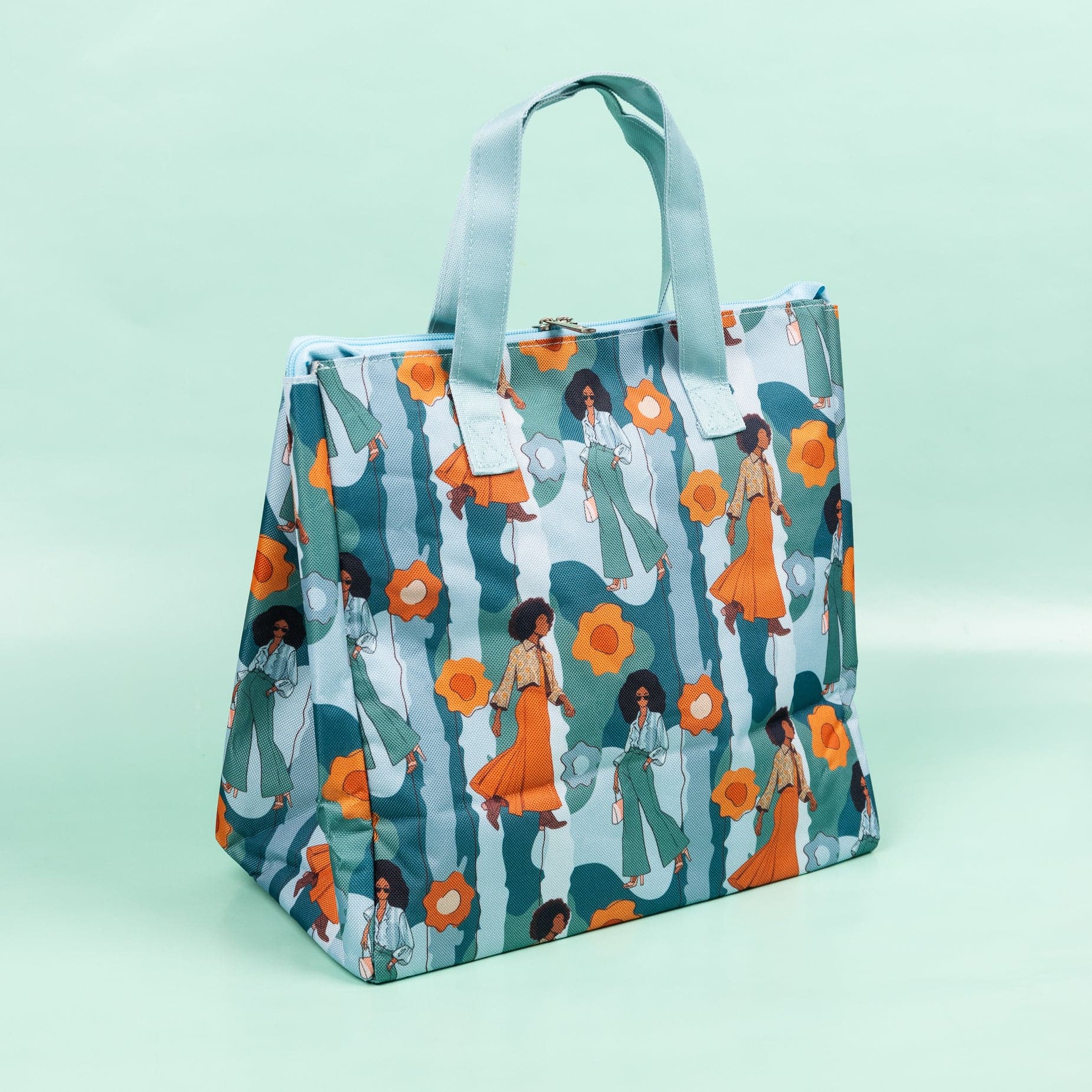 Timeless Chic Insulated Lunch Tote Grocery Bag