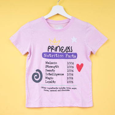 Princess Nutritional Facts Youth T-Shirt - Izzy & Liv