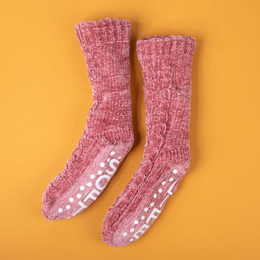 Soft Life Fleece Sherpa Gripper Socks - Izzy & Liv