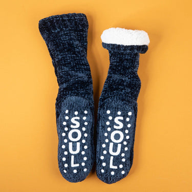 SOUL Fleece Sherpa Gripper Socks - Izzy & Liv