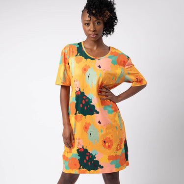 Werk! Of Art Drop Shoulder Pocket Dress