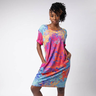 Vivrant Thing Drop Shoulder Pocket Dress
