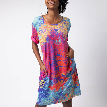 Vivrant Thing Drop Shoulder Pocket Dress