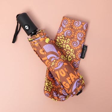 Unapologetic Swirl Came Thru Drippin' Push Button Umbrella