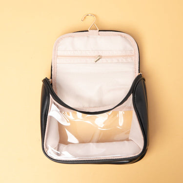 The Motto Hanging Toiletry Bag - Black