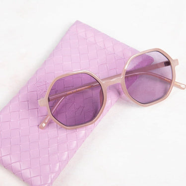 The Regina Geometric Sunglasses w/ Case - Izzy & Liv