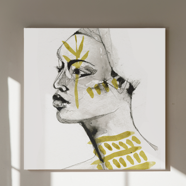 Goddess Warrier Canvas Wall Art Print