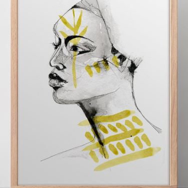 Goddess Warrier Canvas Wall Art Print