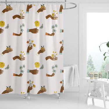 Garden Goddess Shower Curtain