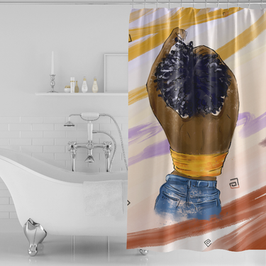 Confident Goddess Shower Curtain