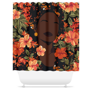 Her Soul in Bloom Shower Curtain
