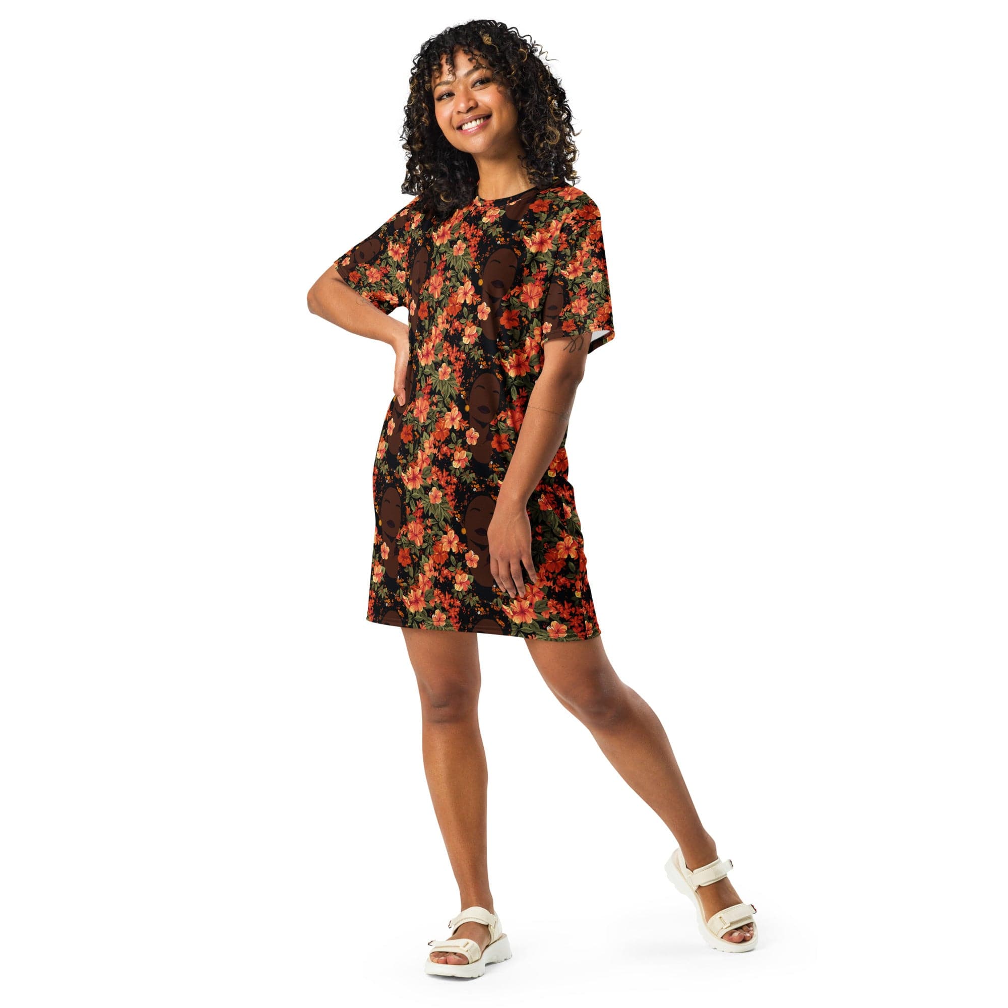 Her Soul in Bloom T-shirt Dress