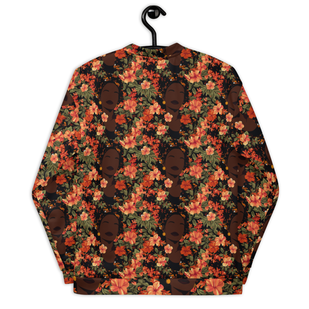 Her Soul In Bloom Bomber Jacket