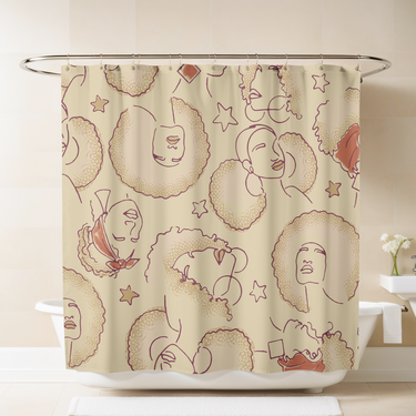 Afro Glory Shower Curtain