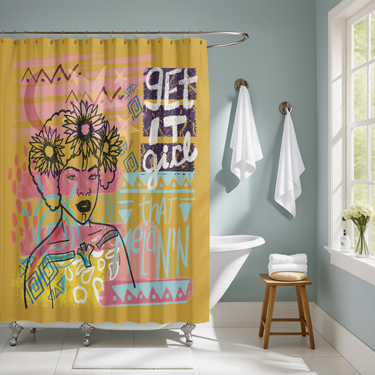 Get It Girl Shower Curtain